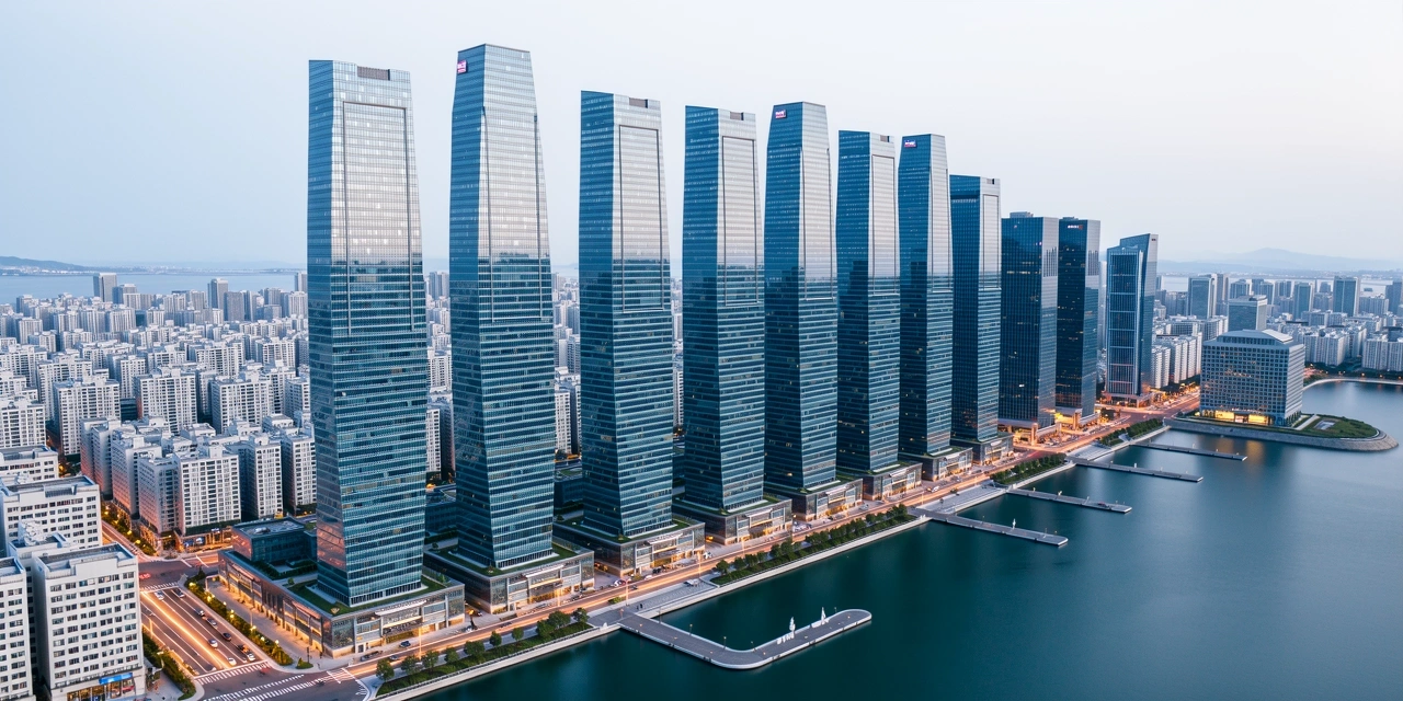 Incheon Songdo Business District View